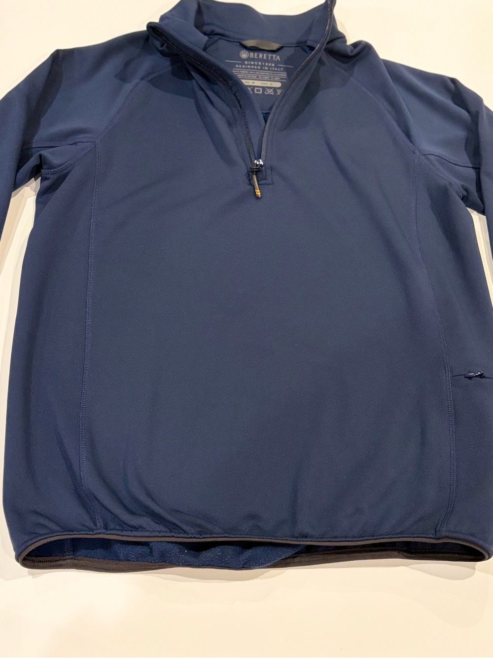 Beretta Men’s Navy Quarter-Zip Performance Jacket